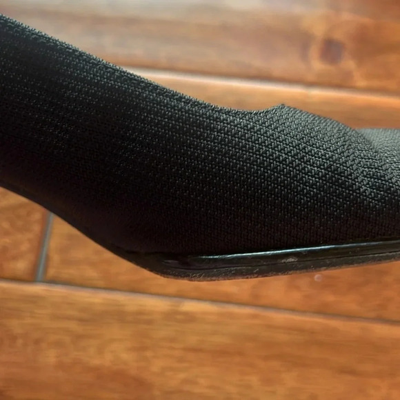 Vintage Stuart Weitzman Black Sq Toe Block Heel Pump Size 7 - Picture 14 of 15